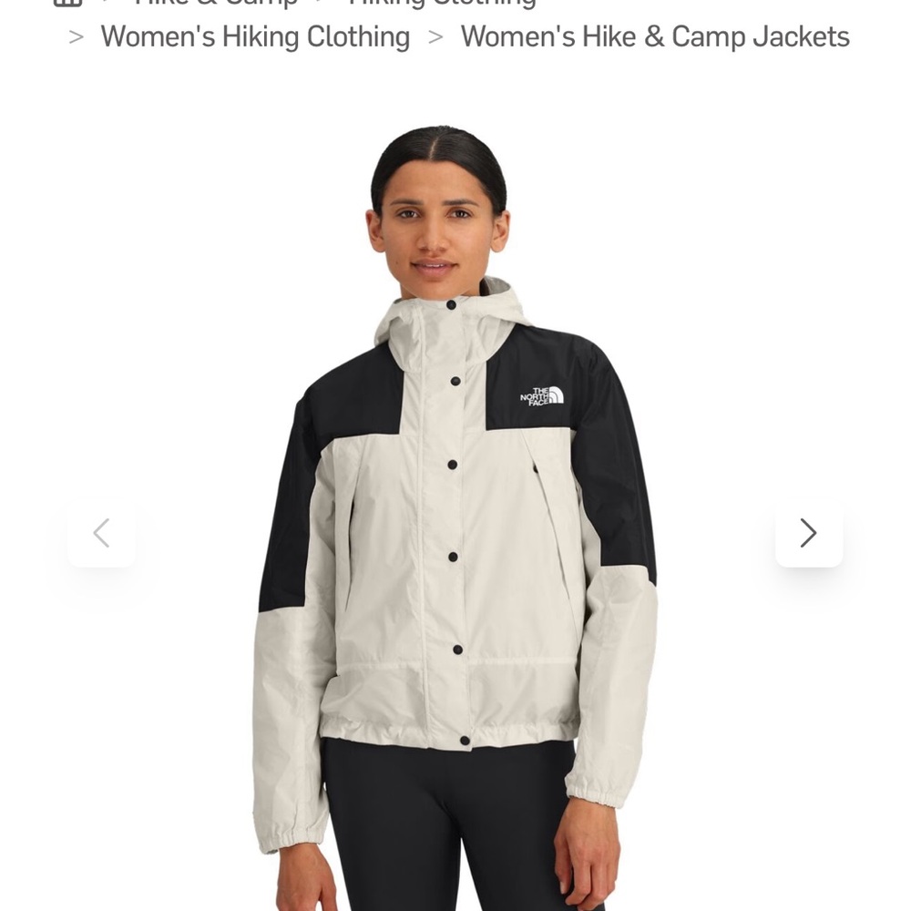 The North Face Women's Two-Tone Hooded Utility Jacket — Black & Cream